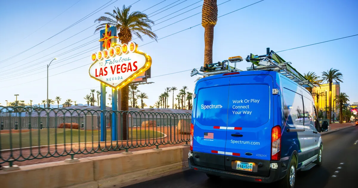 Spectrum offices on Vegas Drive in Las Vegas where the company is holding a job fair